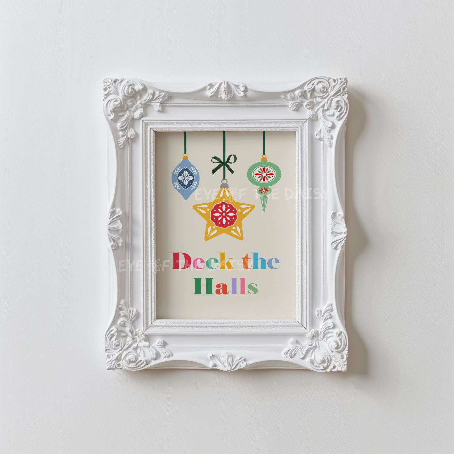 Christmas Phrase Print Digital Download | Colourful Holiday Printable Wall Art