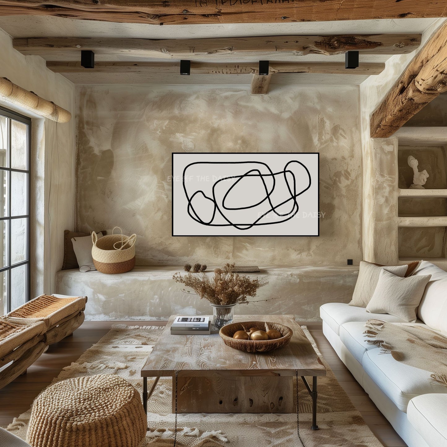 Abstract Scribble 4K TV Art | Minimal Line Drawing Art for TV Screen